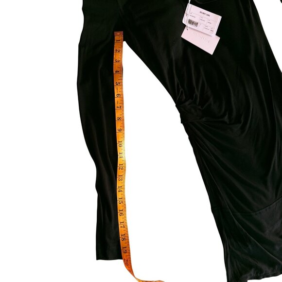 NWT Helmut Lang Little Black Dress With Side Tie Size S Quiet Luxury Minimalist - Picture 16 of 16